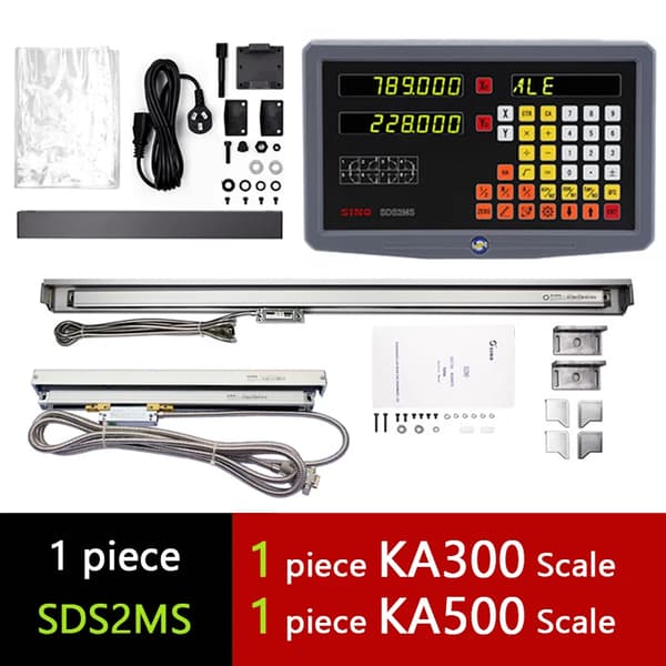 DRO Digitaalinen Näyttöjärjestelmä, 0.005 mm Resoluutio, 2-akselinen Toiminnallisuus,DRO-KA300-KA500
