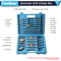 Miniatyrbild 3 av 4: Rotary Electric Hammerborrbitar Set, 17-delarsset, SDS-kompatibelt, Ideal för Betong