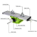 Pikkukuva 4 / 4: Kompoundipöytä, säädettävä X-Y 200 mm matkalla, tarkkuusasteikko 0,05 mm,BG-6300
