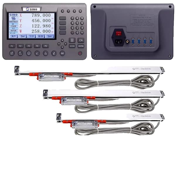SINO SDS200 DRO -sarja, LCD-näyttö, jopa 4-akselin yhteensopivuus,DRO-3PCS KA300