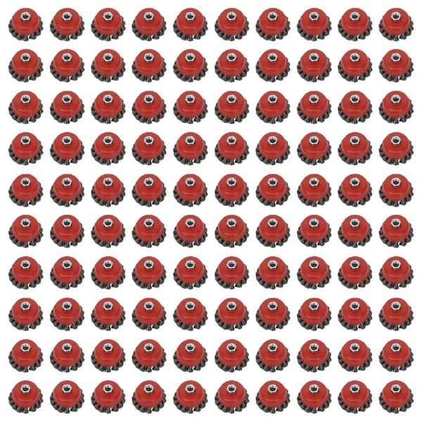 Trådborste-set, 3 tum storlek, ståltrådsmaterial,100ST