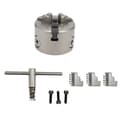 Miniatyrbild 2 av 2: 3-Backig Självcentrerande Snabbchuck, Diameter 80mm, 100mm, 125mm, Hög Precision 0,07mm,80 mm