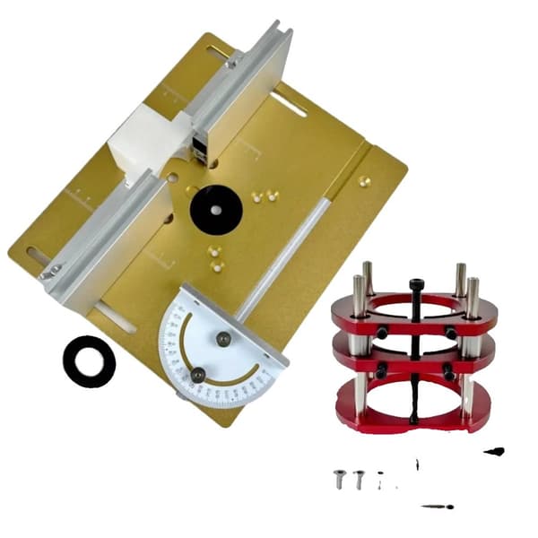 Aluminium Router Table Lift System, Maximal Lyftslag 51 mm, Universell Kompatibilitet,Sats B