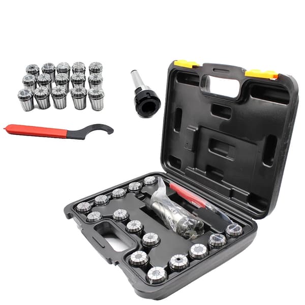 MT3 ER32 Chuck med collet, inkluderar 15 collet, precisionsverktyghållare, hållbar konstruktion
