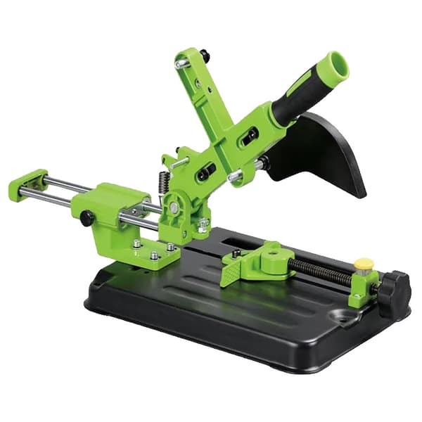 Opgraderet vinkelsliberbeslag, 150 mm klemafstand, 80 mm skæredistance,grøn