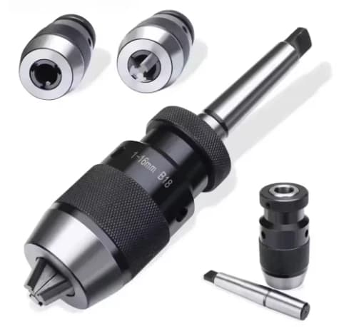 Nøglefri Boremaskinepatron, Grebsområde 1-16mm, MK2 Kompatibilitet,MT2-B16(1-16MM)