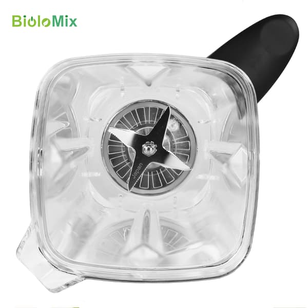 2L Firkantet Blenderbeholder, Holdbart BPA-frit materiale, Kompatibel med T5200 og G5200, Inkluderer gummilåg