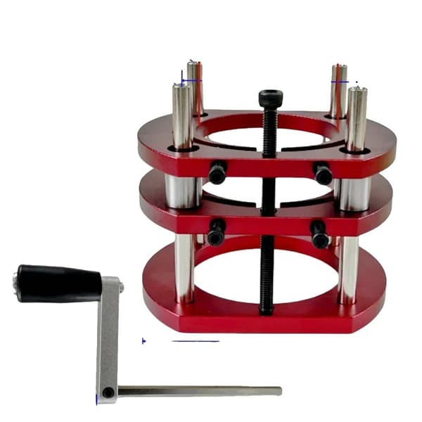 Aluminium Router Table Lift System, Maximal Lyftslag 51 mm, Universell Kompatibilitet,Set E