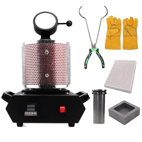 Digitaalinen kultasulatusuuni, 3 kg kapasiteetti, 220 V käyttö, kompakti muotoilu,Punainen 220V
