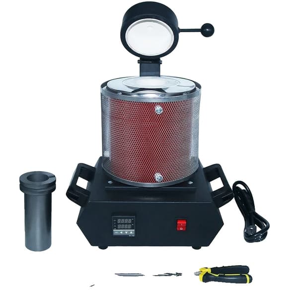 Guldsmältugn, 3 kg kapacitet, 220 V spänning, EU-kontakt,Röd 220V EU-kontakt