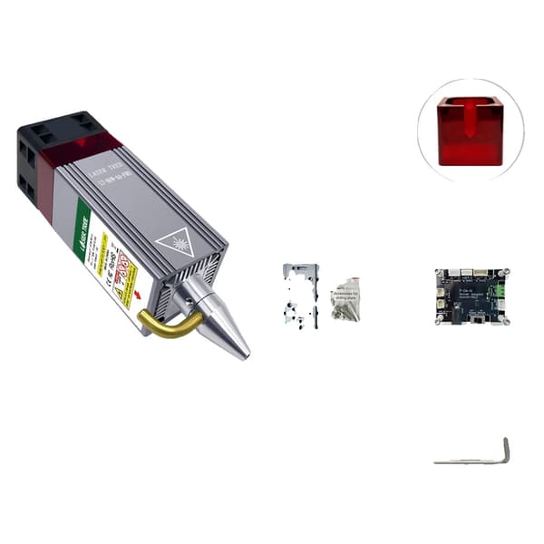 Lasergravering Modul, 80W Effektstyrke, Avanceret Luftassisteret Dyse,LT-80W-AA-PRO-KIT, 12VLT-80W-AA-PRO-KIT, 12V
