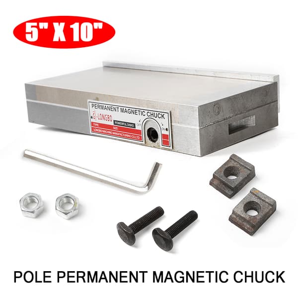 Permanent magnetisk chuck, 125 * 250 mm størrelse, højpræcisionsdesign, forlænget levetid.