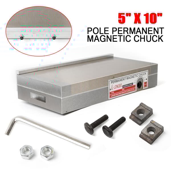 Permanent magnetisk chuck, 125 * 250 mm størrelse, højpræcisionsdesign, forlænget levetid.