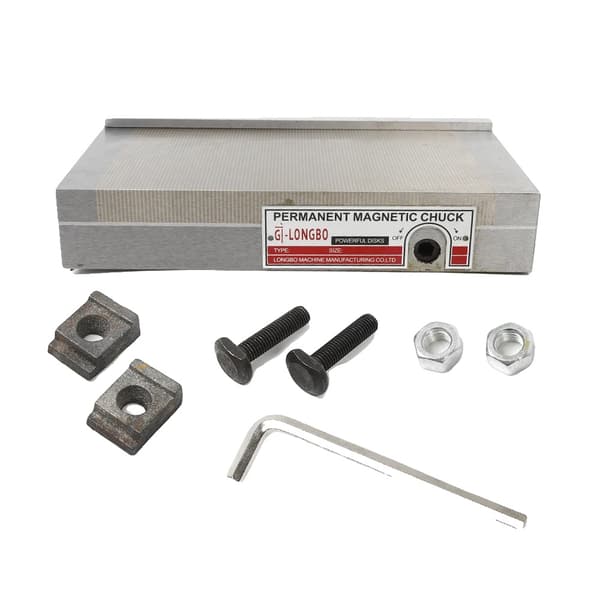 Permanent magnetisk chuck, 125 * 250 mm størrelse, højpræcisionsdesign, forlænget levetid.