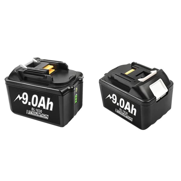 Makita 18V batteri, 9000mAh kapacitet, kompatibel med BL1850B, BL1840B, BL1860, 2 PACK