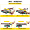 Miniatyrbillede 4 af 4: Fressemaskine Arbejdsbord, 17,7 x 6,7 Tommer, Justerbar 2-akse Bevægelighed, Robust Konstruktion,450 mm x 170 mm