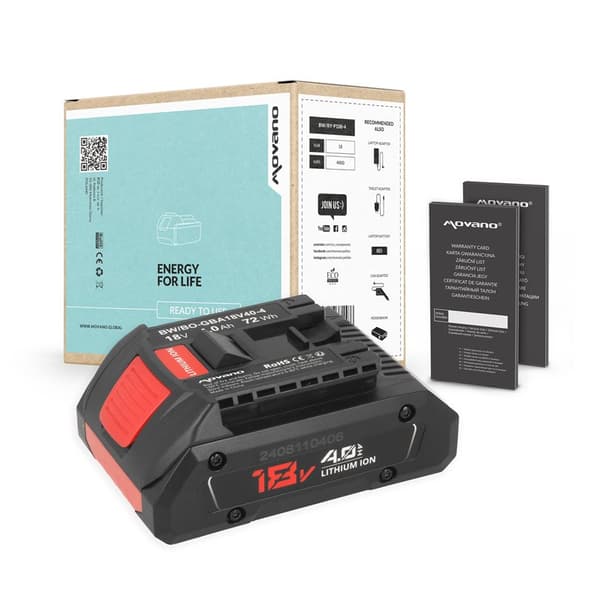 18V 4,0Ah batteri för Bosch BGA