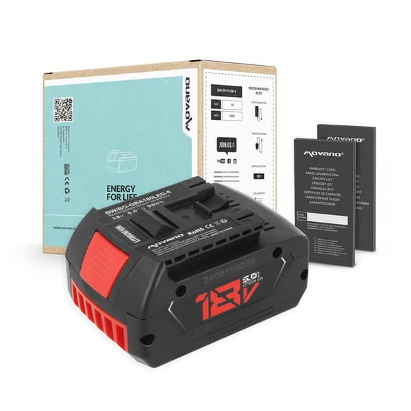 18V 5,0Ah batteri för Bosch BGA