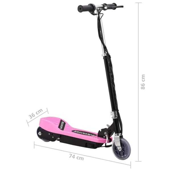 vidaXL Elektrisk sparkcykel 120 W rosa
