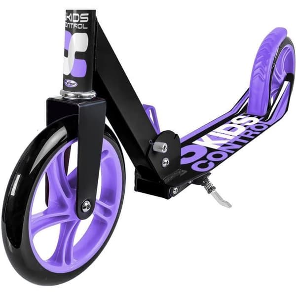 UNIVERSAL - 200 mm justerbar fällbar skoter med Mauve SKIDS CONTROL kickstand