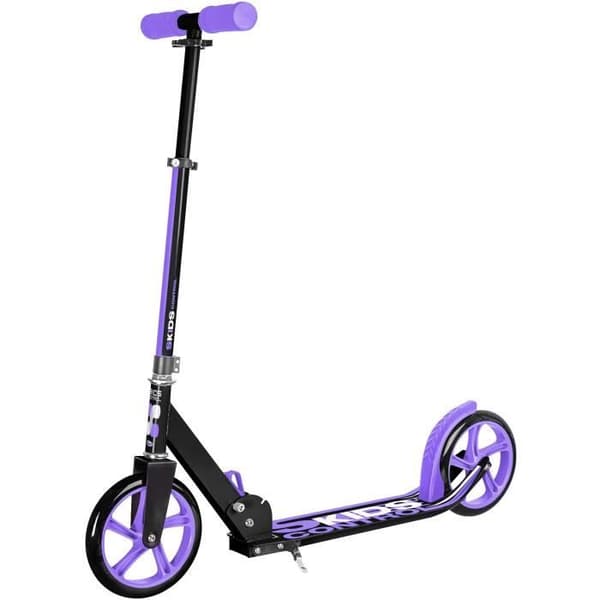 UNIVERSAL - 200 mm justerbar fällbar skoter med Mauve SKIDS CONTROL kickstand