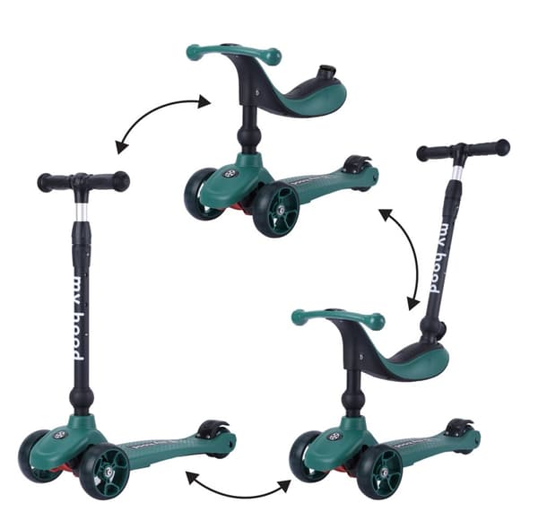 My Hood - Kickn Ride Scooter - Green (505143) Grön