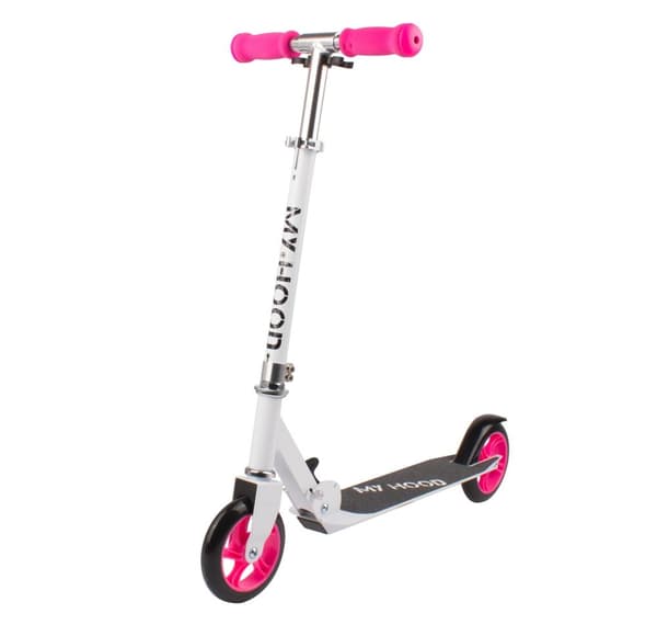 My Hood - Scooter 145 White/Pink (505160) Rosa, Vit