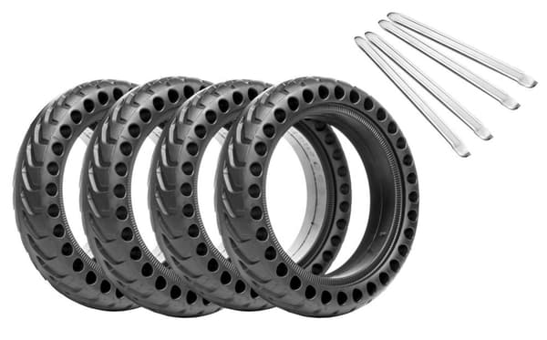 Xiaomi Däck - Punkteringsfritt Honeycomb Elscooter 4-Pack + 4 st verktyg