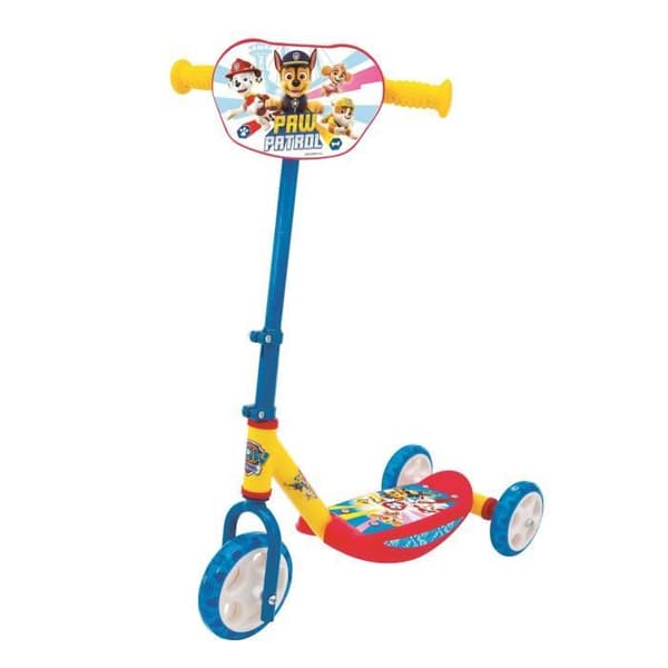 Smoby - Paw Patrol - Tyst 3-hjuls skoter - Metallstruktur - Justerbart styre