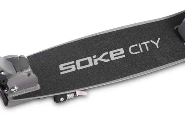 Sammenfoldelig cityscooter - grå - op til 100 kg