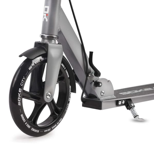 Sammenfoldelig cityscooter - grå - op til 100 kg
