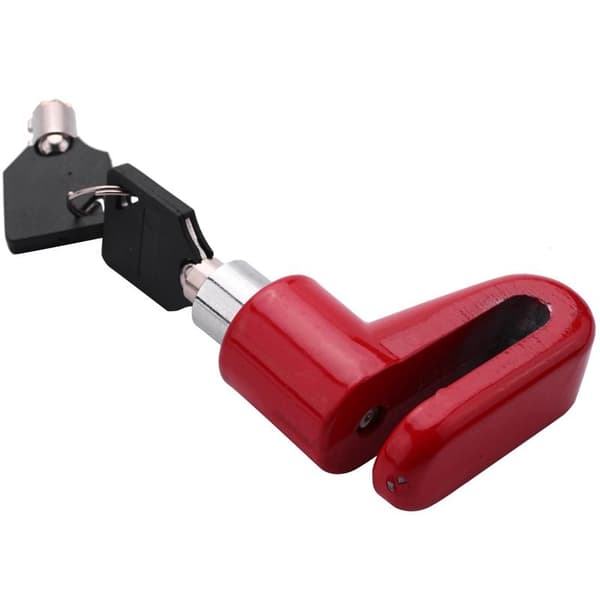 Portable Electric Skateboard Lock Disc Brakes Wheels Lock For Xiaomi Mijia M365 Scooter Skate Board Anti-Theft Metal Steel Wire(Red)