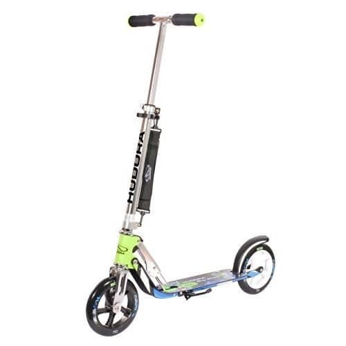 Skoter - HUDORA - Grande Roues 205 - Grön och Blå - Bakre friktionsbroms - Abec 5 lager Blå, Grön