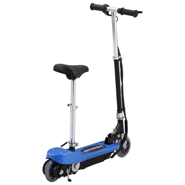 vidaXL Elektrisk sparkcykel med sadel 120 W blå