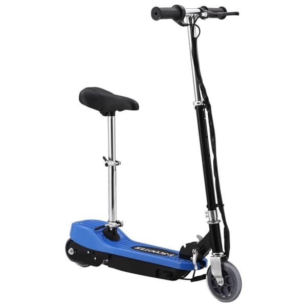 vidaXL Elektrisk sparkcykel med sadel 120 W blå