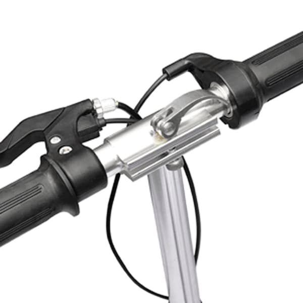 vidaXL Elektrisk sparkcykel med sadel 120 W svart