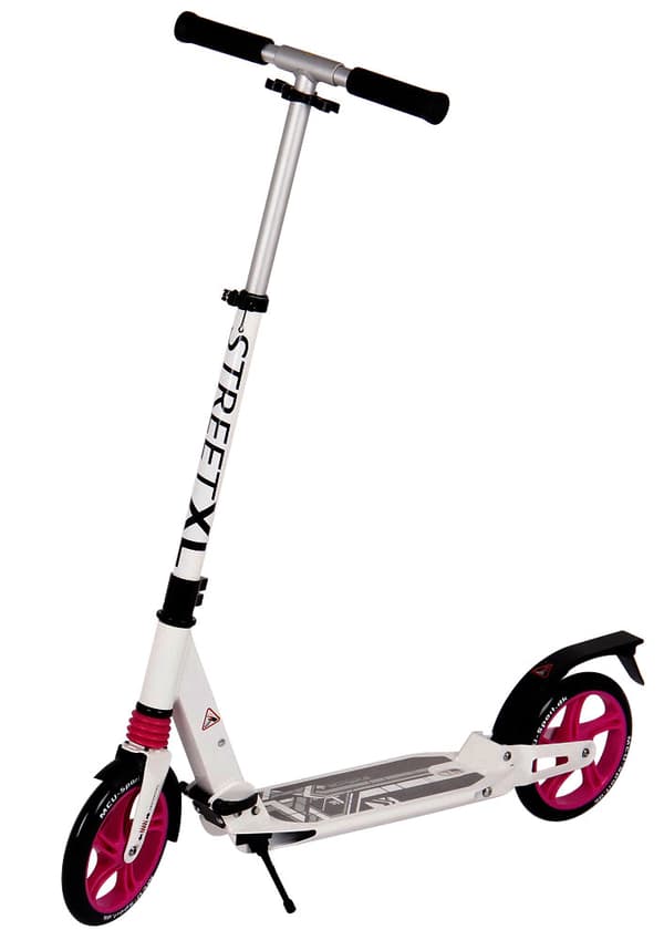 MCU-Sport Street XL Pro 205mm Transport Sparkcykel med stötdämpning, pink