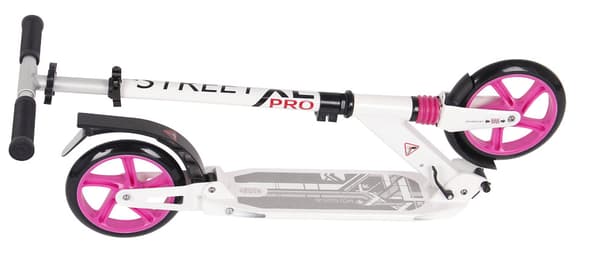 MCU-Sport Street XL Pro 205mm Transport Sparkcykel med stötdämpning, pink