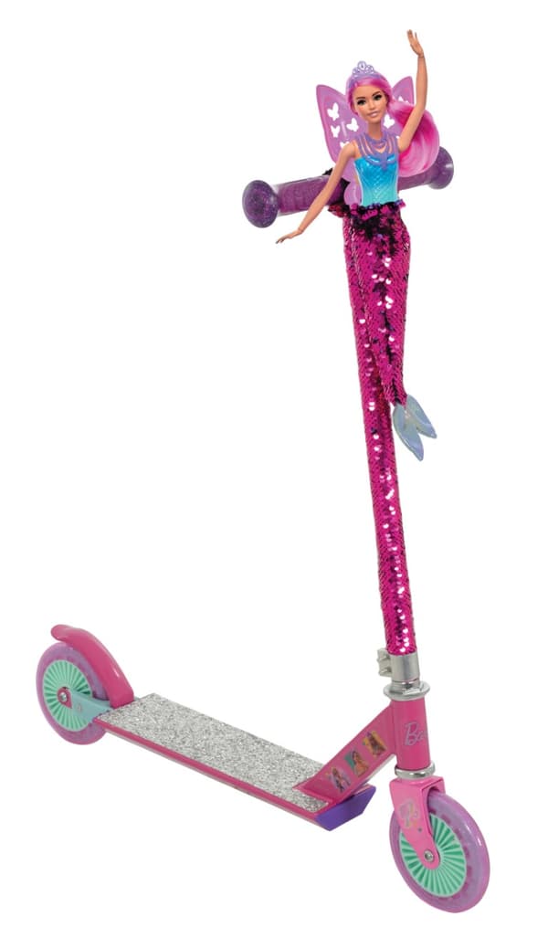 Barbie Sjöjungfru Sparkcykel med Paljetter og glimmer till barn