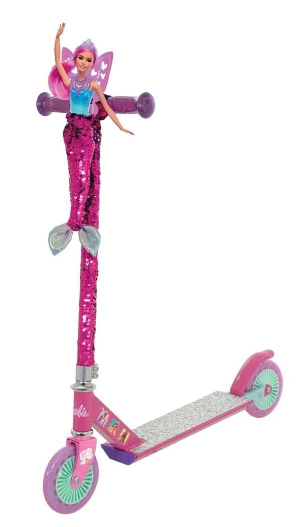 Barbie Sjöjungfru Sparkcykel med Paljetter og glimmer till barn
