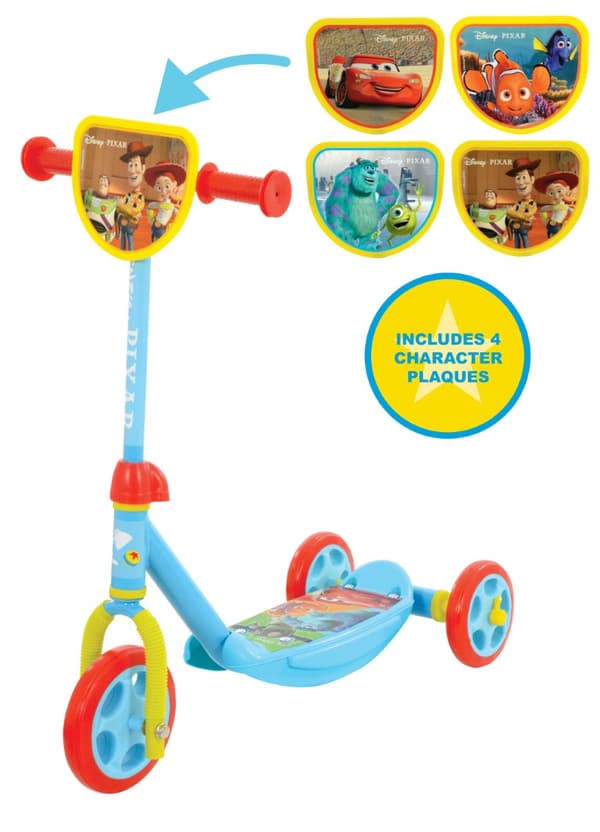 Disney Pixar 4-i-1 Deluxe trehjulig sparkcykel