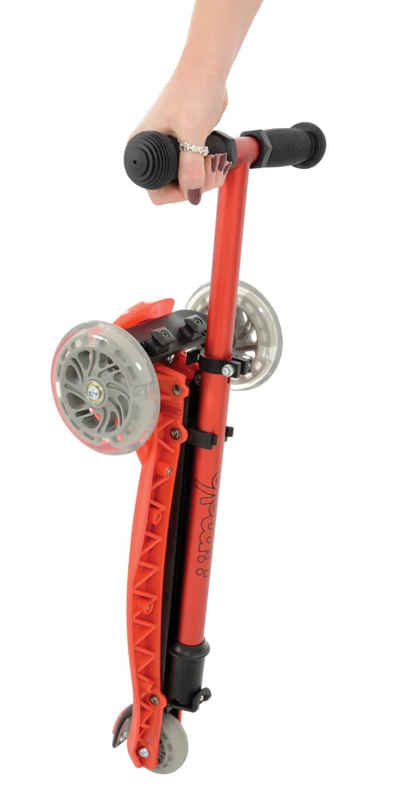 U Move Mini Compact  LED sparkcykel, röd/svart