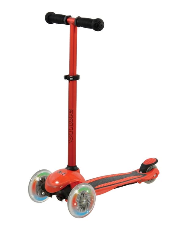 U Move Mini Compact  LED sparkcykel, röd/svart