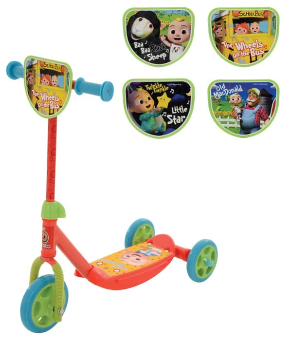 Cocomelon 4-i-1 Deluxe trehjulig sparkcykel