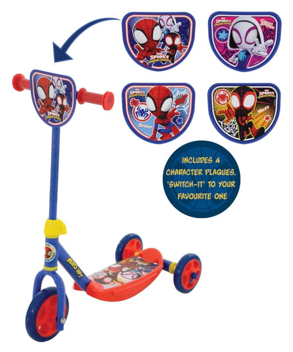 Spidey and His Amazing Friends 4-i-1 Deluxe trehjulig sparkcykel
