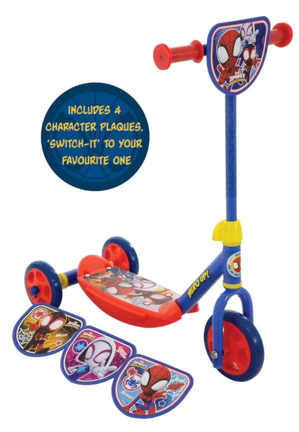 Spidey and His Amazing Friends 4-i-1 Deluxe trehjulig sparkcykel