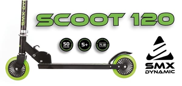 SportMe Scooter SMX Dynamic Foldable 120, Grøn