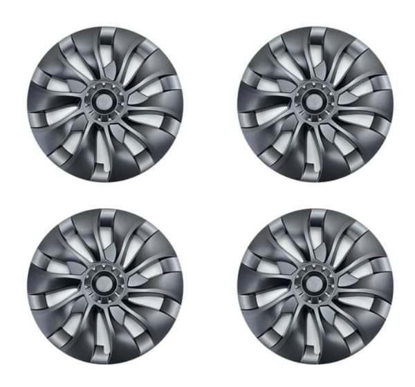 4-pakkauksen navetinsuojuksia Turbine, yhteensopivia Tesla Model 3 18tum