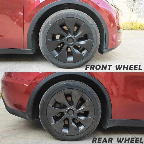 4-pakkauksen navetinsuojuksia Turbine, yhteensopivia Tesla Model Y