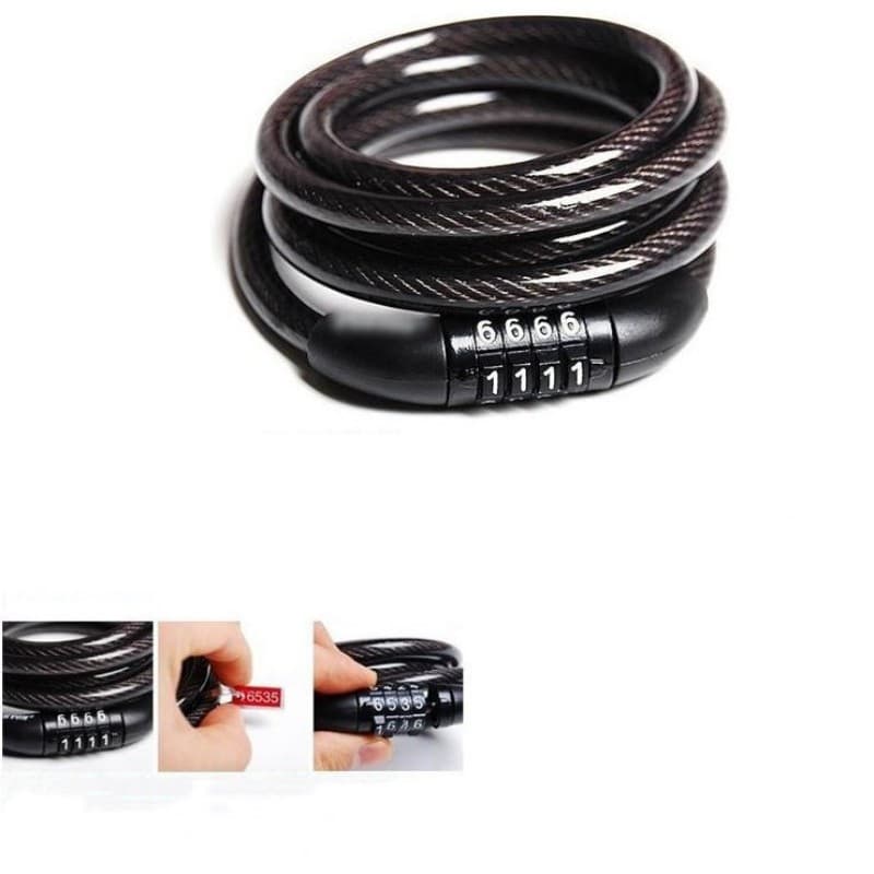 INF Scooterlås cykellås 4-siffrig kombination